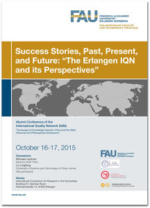 Flyer zur Tagung "Success Stories, Past, Present, and Future The Erlangen IQN and its Perspectives".